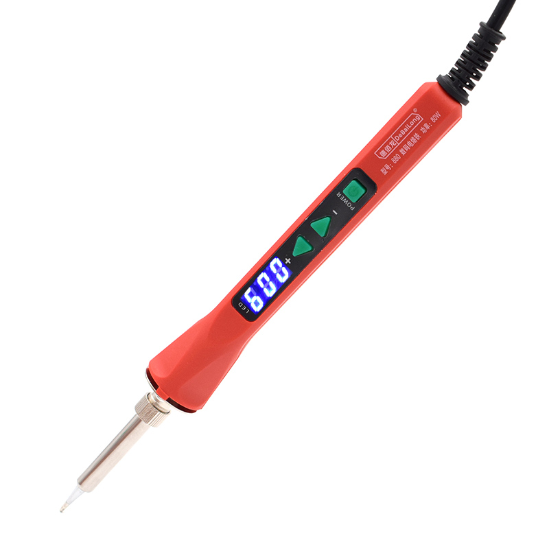 Digital display adjustable temperature digital internal hot electric iron blue adjustable temperature electric iron thermostatic ceramic heating core plug